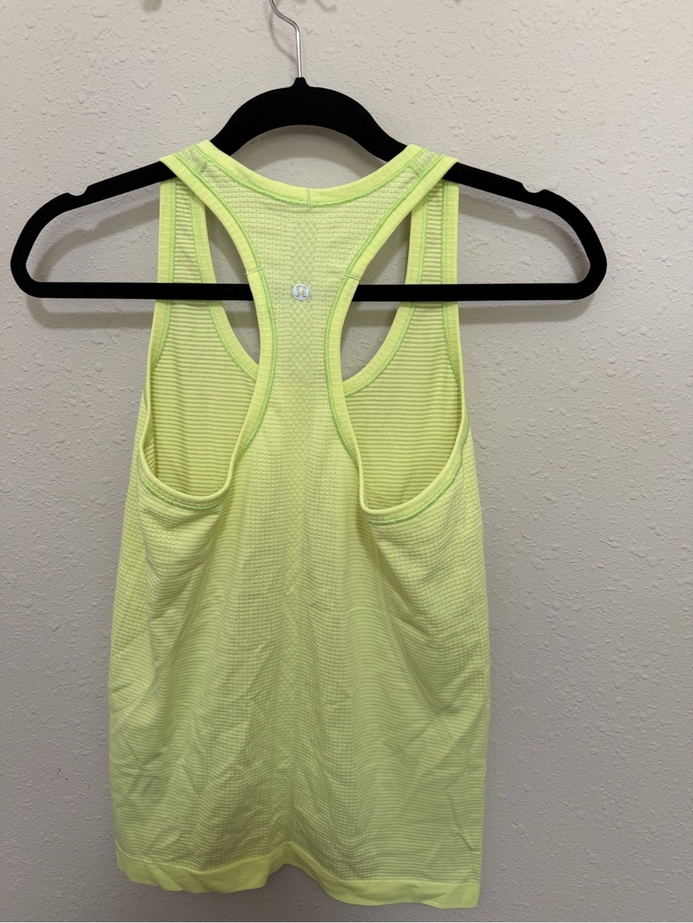 lululemon athletica Bright Neon Yellow Racerback Tank